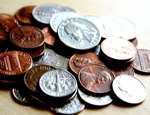 Stack of U.S. coins