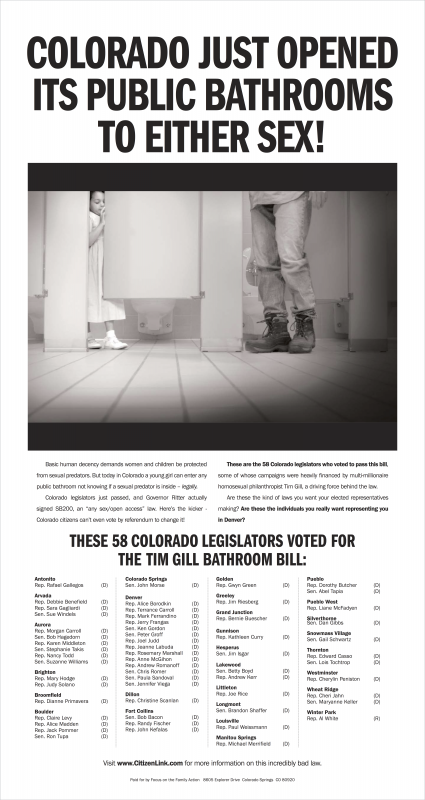 Click to expand this full-page ad taken out by Colorado group Citizen Link.