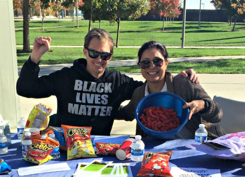 Faculty allies at UC Merced (with Cheetos.)