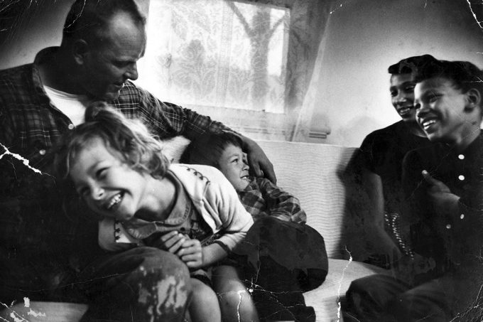 Richard and Mildred Loving with their three children, in a Life magazine photo. Grey Villet, Life magazine.